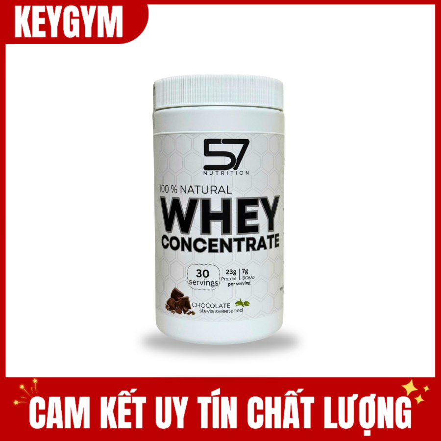 Sữa bổ sung đạm vị ngọt từ cỏ stevia 57N Whey Concentrate 1KG - KEYGYM