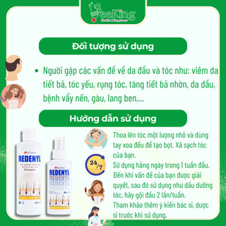 Dầu gội REDENYL SHAMPOO làm sạch gàu, giúp tóc bóng đẹp, chắc khỏe - Hộp đựng chai 200ml