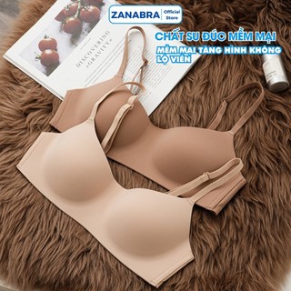 Combo 3 Áo Ngực Không Gọng Đúc Su Mặc Áo Dài Không Lộ Viền, Áo Lót Nữ Mút Mỏng Viền Ép ZANABRA A141