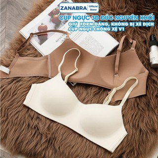 Combo 3 Áo Ngực Không Gọng Đúc Su Mặc Áo Dài Không Lộ Viền, Áo Lót Nữ Mút Mỏng Viền Ép ZANABRA A141