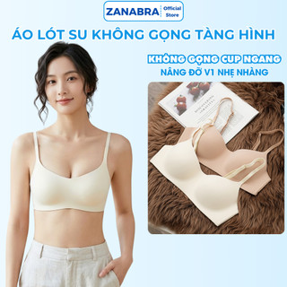 Combo 3 Áo Ngực Không Gọng Đúc Su Mặc Áo Dài Không Lộ Viền, Áo Lót Nữ Mút Mỏng Viền Ép ZANABRA A141
