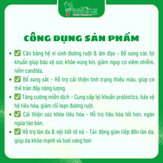 Bột men vi sinh BIFIDOLAB chứa 15 tỉ lợi khuẩn chuyên biệt cho chị em - Gói 1g