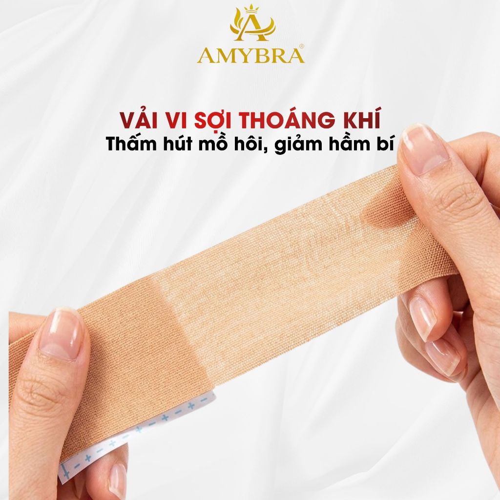 Băng Keo Dán Ngực Đa Năng Gom Quả Tạo Khe, Miếng Dán Ngực Tiện Lợi Cho Mọi Trang Phục AMYBRA B05