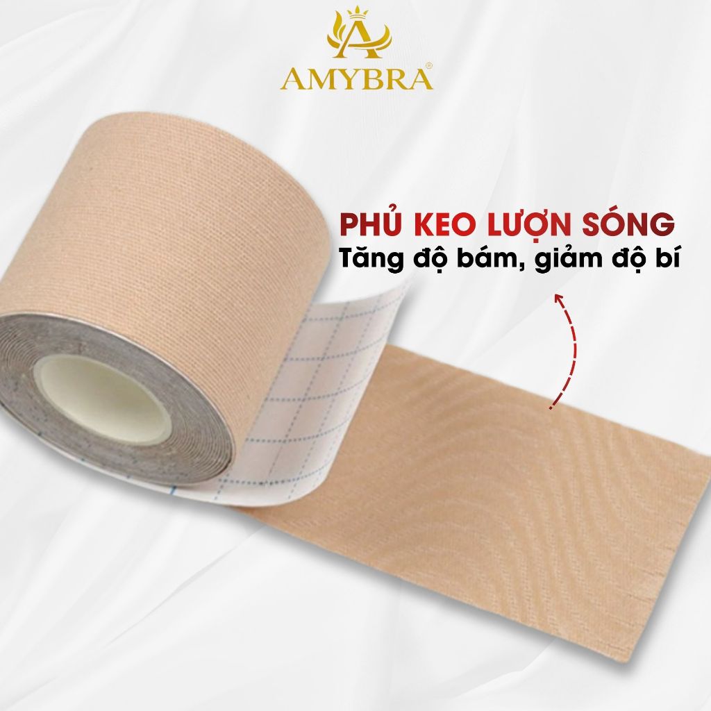 Băng Keo Dán Ngực Đa Năng Gom Quả Tạo Khe, Miếng Dán Ngực Tiện Lợi Cho Mọi Trang Phục AMYBRA B05