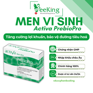 Viên uống men vi sinh đường ruột 12 tỉ lợi khuẩn ACTIVA PREBIOPRO - Hộp 30 viên