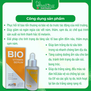 Serum phục hồi và dưỡng trắng sáng da ALIFA SERUM BIO - Lọ 35ml