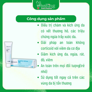 [FREE SHIP] Dexem Repair Cream - Giảm kích ứng da, chàm - Ezecma - Viêm da cơ địa - Nhập khẩu Hà Lan