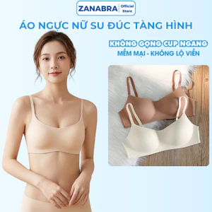 Áo Ngực Không Gọng Đúc Su 2 Nấc Cài, Áo Lót Nữ Mút Mỏng Viền Ép ZANABRA A141