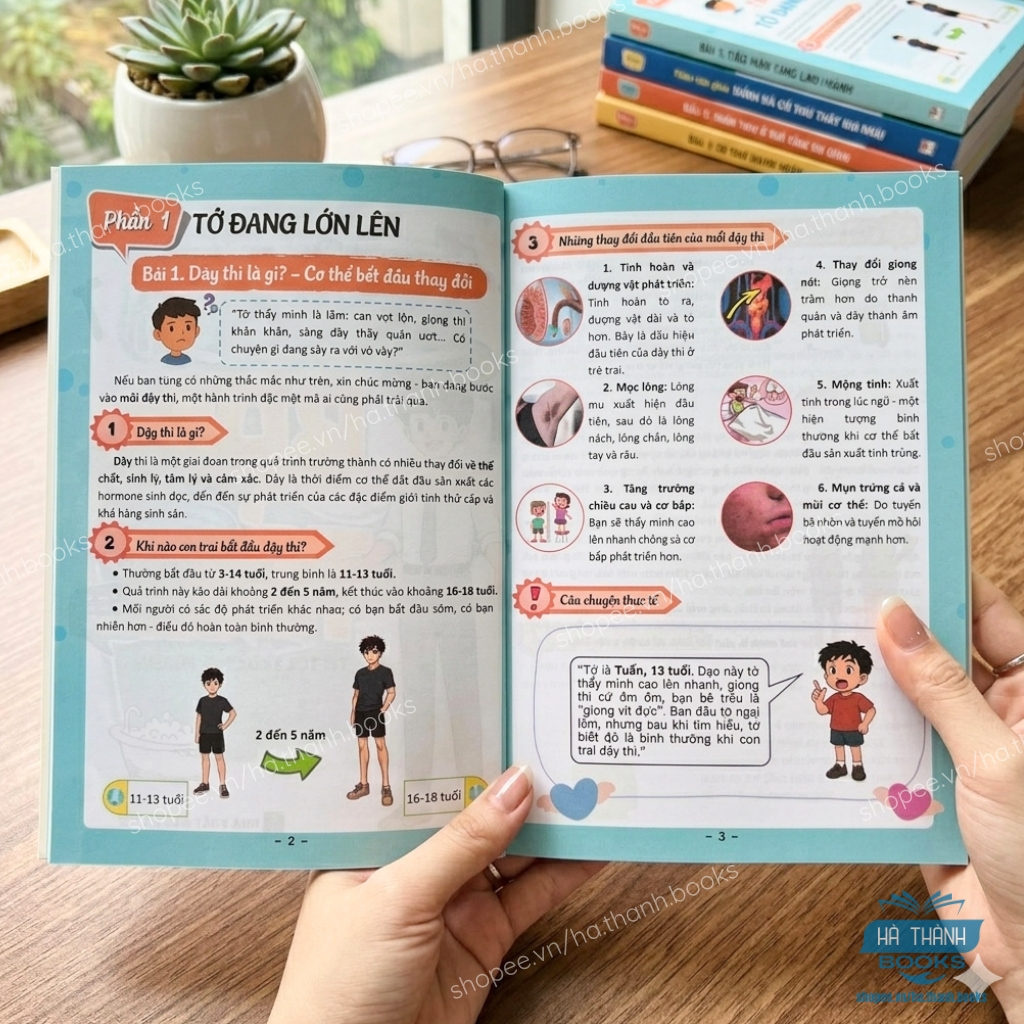Bộ 2 Sách Nhật Ký Tuổi Dậy Thì Bạn Trai Bạn Gái Giáo Dục Giới Tính Kỹ Năng Sống Tuổi Teen
