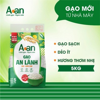 Gạo An Lành Aan túi 5kg - bao bì mới - Chính hãng Gạo sạch Aan