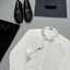 ⚡️[Hight Quality] Áo Sơ Mi Nam Nữ D1 White Shirts - Điểm Nhấn Phối Tag Ở Cổ Chất Liệu Cao Cấp