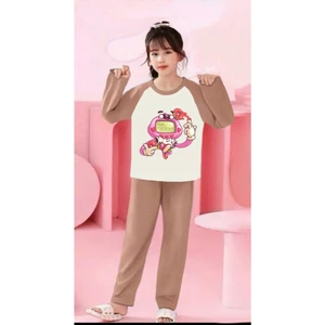 🌸 BỘ ĐỒ BÉ GÁI DÀI TAY – HÌNH CỰC ĐÁNG YÊU 🐱💕 DS671