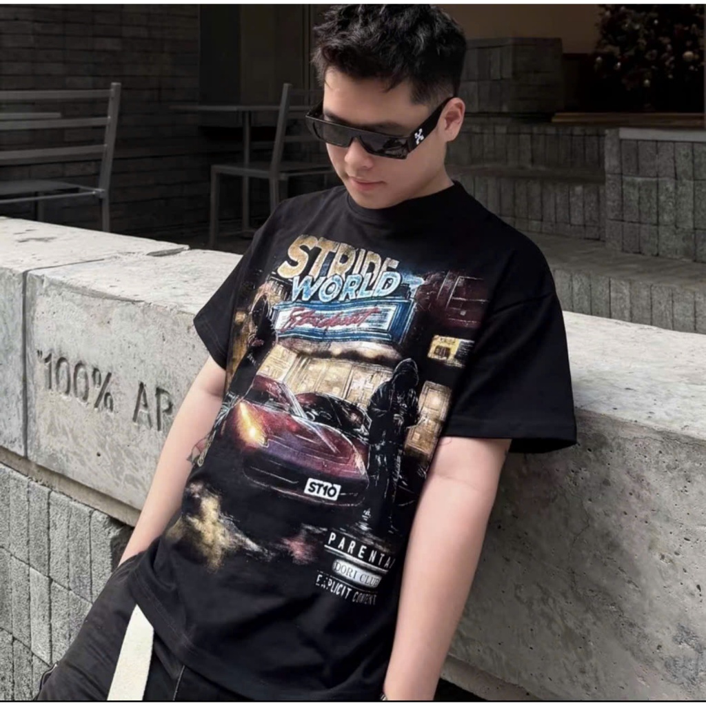 Áo thun nam nữ phông cotton cổ tròn mùa hè local brand strids word Doris club nhiều màu boxy 250gsm đen trắng đỏ AM28 | BigBuy360 - bigbuy360.vn