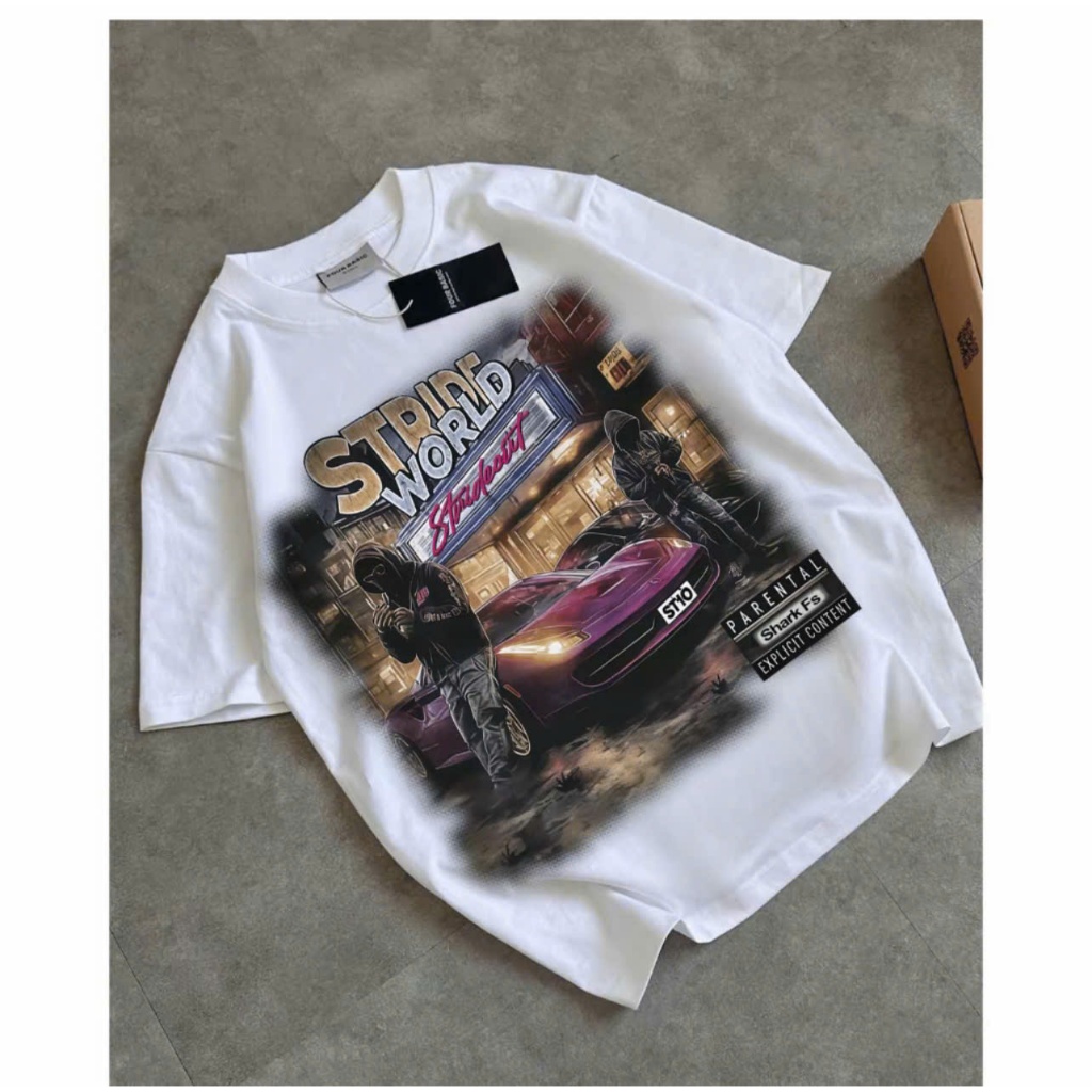Áo thun nam nữ phông cotton cổ tròn mùa hè local brand strids word Doris club nhiều màu boxy 250gsm đen trắng đỏ AM28 | BigBuy360 - bigbuy360.vn