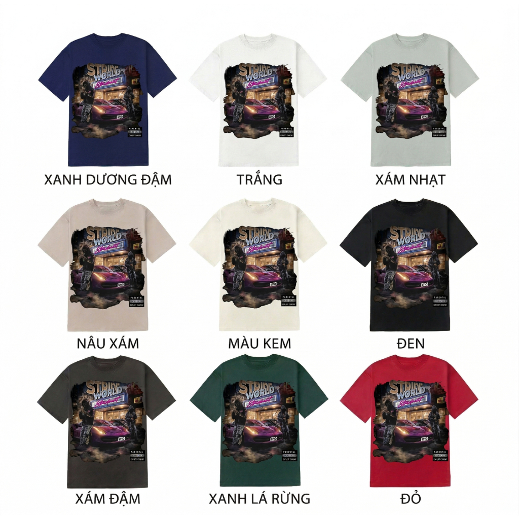 Áo thun nam nữ phông cotton cổ tròn mùa hè local brand strids word Doris club nhiều màu boxy 250gsm đen trắng đỏ AM28 | BigBuy360 - bigbuy360.vn