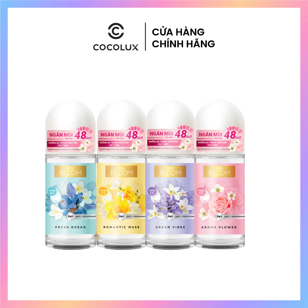 Lăn Khử Mùi Cindy Bloom Sáng Da Hương Nước Hoa 50ml