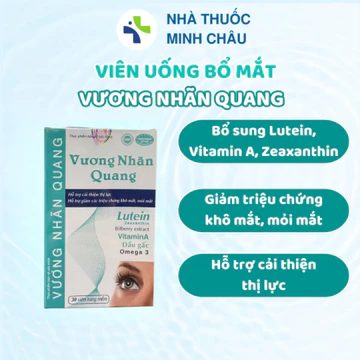 Viên Uống Bổ Mắt Vương Nhãn Quang Tăng Cường Thị Lực Mắt Chống Mỏi Mắt Chảy Nước Mắt