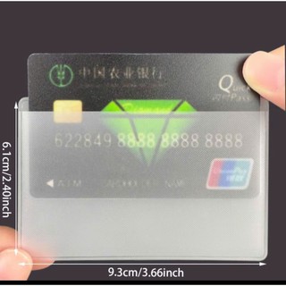 Vỏ bọc căn cước công dân, thẻ ATM, thẻ nhân viên hạn chế chống xước trong suốt có nắp bảo vệ an toàn