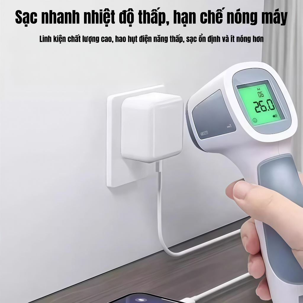 Bộ sạc nhanh PD 40W cho iPhone 17/16/15, cổng Type-C, sạc nhanh ổn định, an toàn khi sử dụng