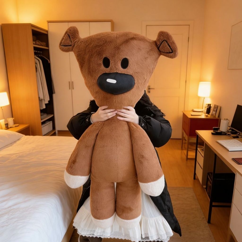 Gấu Bông Teddy Mr Bean Size Lớn, Thú Nhồi Bông Mr Bean Quà Tặng Cho Bạn Gái, Cho Bé Làm Gấu Ôm Ngủ Có Gác Chân