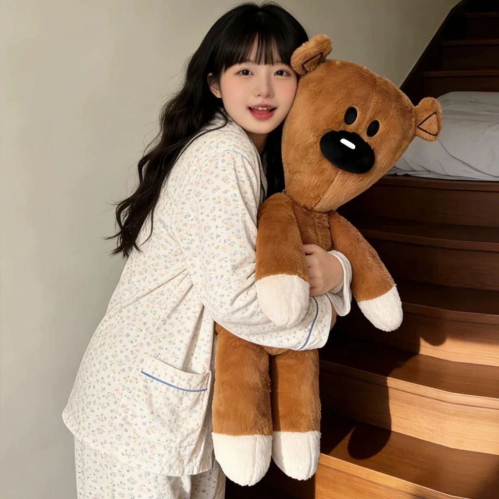 Gấu Bông Mr Bean Khổng Lồ Cao Cấp, Thù Nhồi Bông Gấu Ôm Teddy Mr Bean Siêu To Mềm Mịn Làm Quà Tặng Cho Bạn Gái/Trai