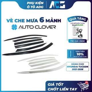 Vè che mưa Đen/Chrome HYUNDAI TUCSON 2021-2026 Chính hãng AutoClover - Keo 3M, không tróc sơn | Phụ kiện ô tô ADG