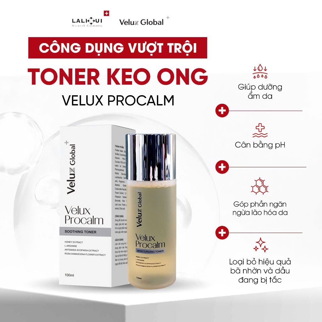 TONER KEO ONG LALIHUI HỖ TRỢ LÀM SẠCH CẤP ẨM CÂN BẰNG DA, PHỤC HỒI,DÙNG CHO MỌI LOẠI DA