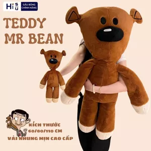 Gấu Bông Teddy Mr Bean Size Lớn, Thú Nhồi Bông Mr Bean Quà Tặng Cho Bạn Gái, Cho Bé Làm Gấu Ôm Ngủ Có Gác Chân