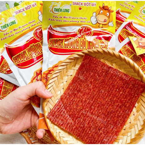 Snack Hương Bò Thơm Cay, Snack Thiên Long Thơm Cay Ngon Hấp Dẫn