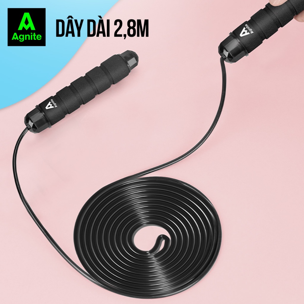 Dây Nhảy Agnite Giảm Cân Dây Nhảy Thể Lực Tính Calo Tập Cardio Tại Nhà Nam Nữ