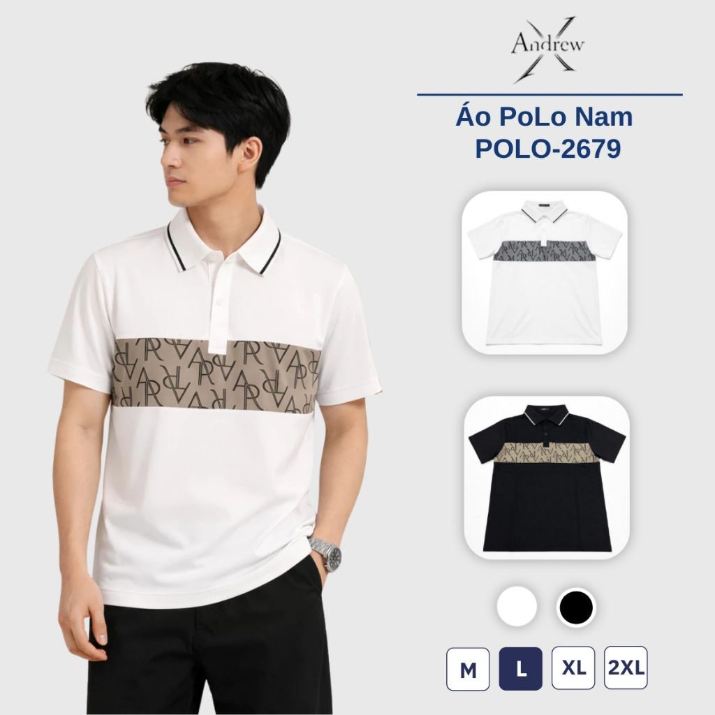 Áo Polo Nam POLO-M&P1 Cotton Giữ Form Tốt -  Thoáng Khí Thấm Hút Êm Mịn - Co Giãn Nhẹ Mặc Hàng Ngày