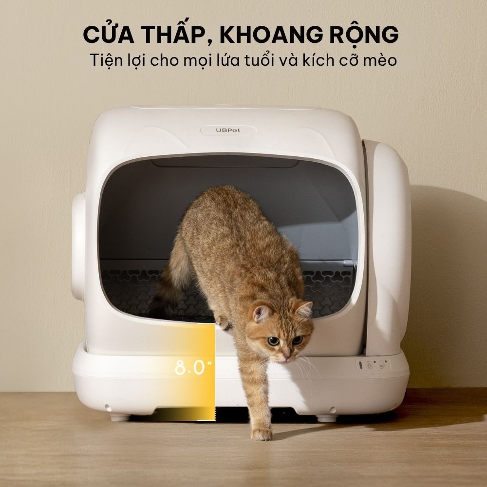 [NEW 2026] Máy Vệ Sinh Cho Mèo Tự Động UBPET C41 Phù Hợp Mèo Đến 15 Kg
