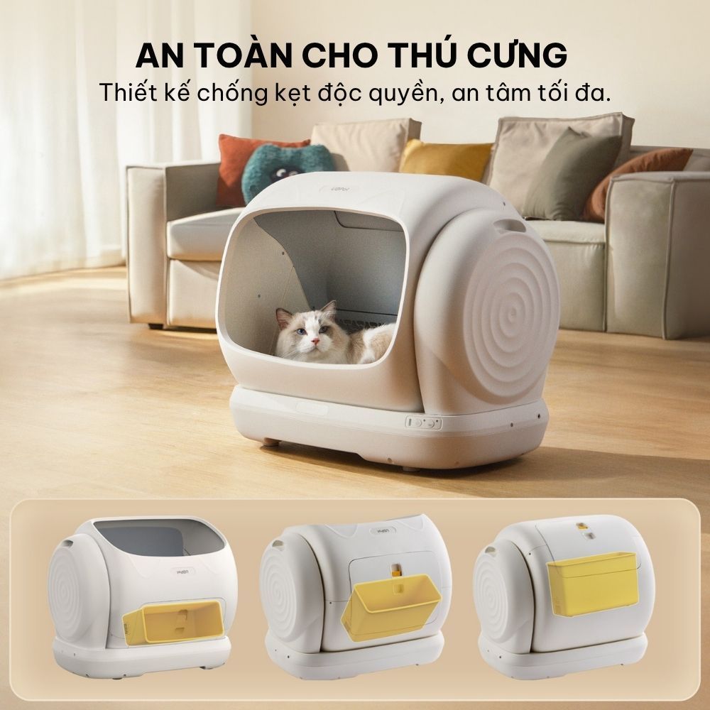 [NEW 2026] Máy Vệ Sinh Cho Mèo Tự Động UBPET C41 Phù Hợp Mèo Đến 15 Kg