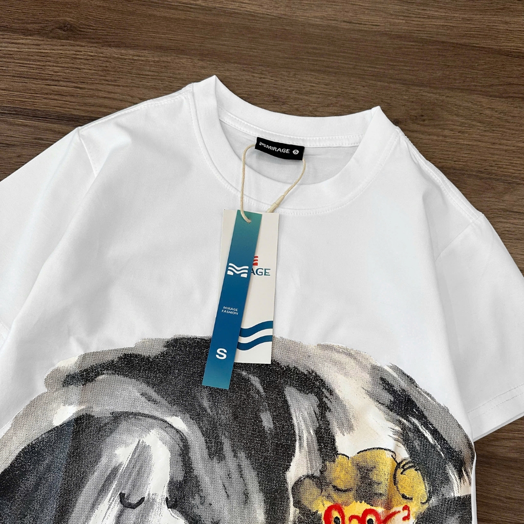 Áo Thun Trẻ Em Mirage Họa Tiết Chó Trắng Đáng Yêu Chất 100% Cotton Cao Cấp, Có Kèm Hình Thật.