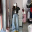 Quần Jean Nữ Trắng Xanh Suông Ống Rộng 33CM Cạp Cao Dáng Dài Quần Jean Denim Mềm Suông Unisex Bigsize
