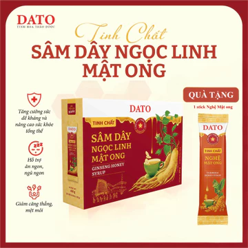 Tinh Chất Sâm Dây Ngọc Linh Mật Ong DATO Dạng Syrup – Đặc Sản Núi Ngọc Linh, Hương Vị Ngọt Thanh Tự Nhiên
