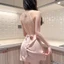 Váy ngủ lụa phối ren sexy điệu đà gợi cảm khoe lưng trần