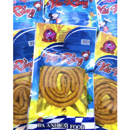 Snack Vòi Rồng BA Anh Em Food, Que Tăm Cay Tuổi Thơ, Bim Bim Vòi Rồng Thơm Cay Hấp Dẫn - Đồ Ăn Vặt