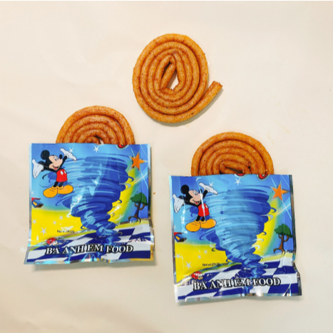 Snack Vòi Rồng BA Anh Em Food, Que Tăm Cay Tuổi Thơ, Bim Bim Vòi Rồng Thơm Cay Hấp Dẫn - Đồ Ăn Vặt