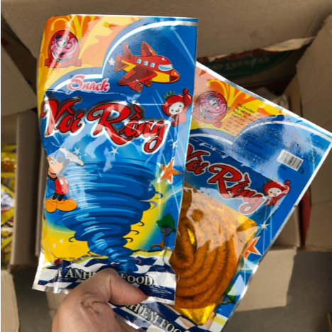 Snack Vòi Rồng BA Anh Em Food, Que Tăm Cay Tuổi Thơ, Bim Bim Vòi Rồng Thơm Cay Hấp Dẫn - Đồ Ăn Vặt