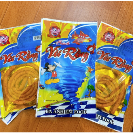 Snack Vòi Rồng BA Anh Em Food, Que Tăm Cay Tuổi Thơ, Bim Bim Vòi Rồng Thơm Cay Hấp Dẫn - Đồ Ăn Vặt
