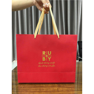 Sét Quà Tặng Tri Ân, Bộ Bình Cốc Giữ Nhiệt Hương Sắc Ruby Tinh Tế Kèm Hộp Và Túi Xách