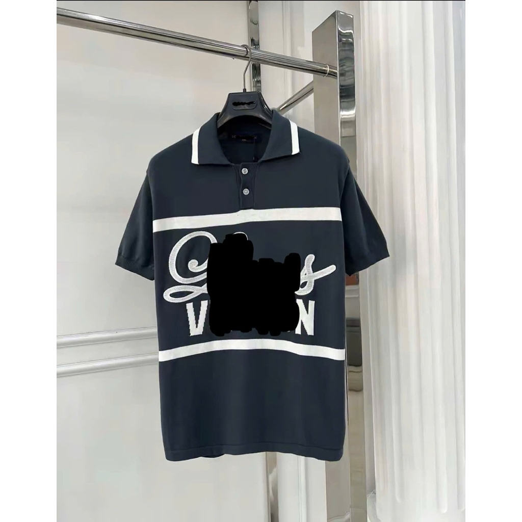 ⚡️[Hight Quality] Áo Polo Len Nam Nữ \/ Navy Cream Shirts - Điểm Nhấn Chữ Thêu Uốn Lượn Cao Cấp Loại 1