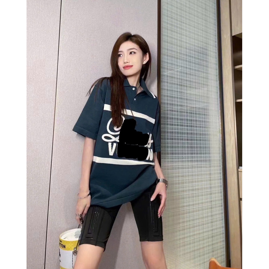 ⚡️[Hight Quality] Áo Polo Len Nam Nữ \/ Navy Cream Shirts - Điểm Nhấn Chữ Thêu Uốn Lượn Cao Cấp Loại 1
