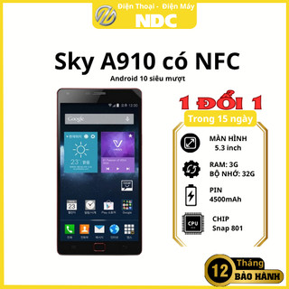 Điện thoại Sky A910 Ram 3G đã thay pin DLC 4300mA