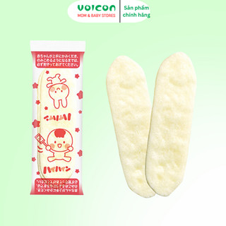 Bánh gạo ăn dặm Haihain Kameda Nhật Bản cho bé từ 7 tháng tuổi giàu Canxi dễ tan vị sữa/ vị rau củ
