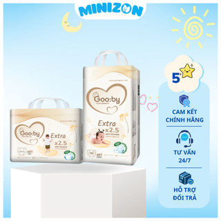 Bỉm Gooby Extra Chính Hãng - Tã Dán/Quần Siêu Mỏng Thấm Hút Đêm, Chống Hăm Đủ Size NB/S/M/L/XL/XXL