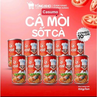 Cá hộp- cá mòi sốt cà Hi-Chef thơm ngon dậm đà-sỉ và lẻ -hàng chính hãng (TL 155gr/lon) việt casumo