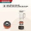 Máy làm sữa hạt đa năng Sunhouse Mama SHD5268 - Công suất 2200W - Dung tích 1750ml - Lưỡi cưa 6 cánh - 8 chức năng