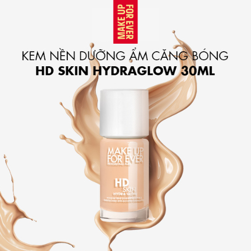 Kem Nền Dưỡng Ẩm Và Giúp Da Căng Bóng Hd Skin Hydra Glow Foundation 30ml - MAKE UP FOR EVER